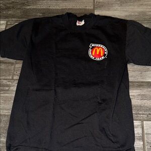 McDonald's Black Short Sleeve Tee vintage 1990s  medium shirt